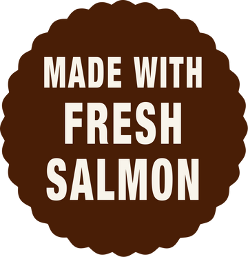 Made with fresh salmon