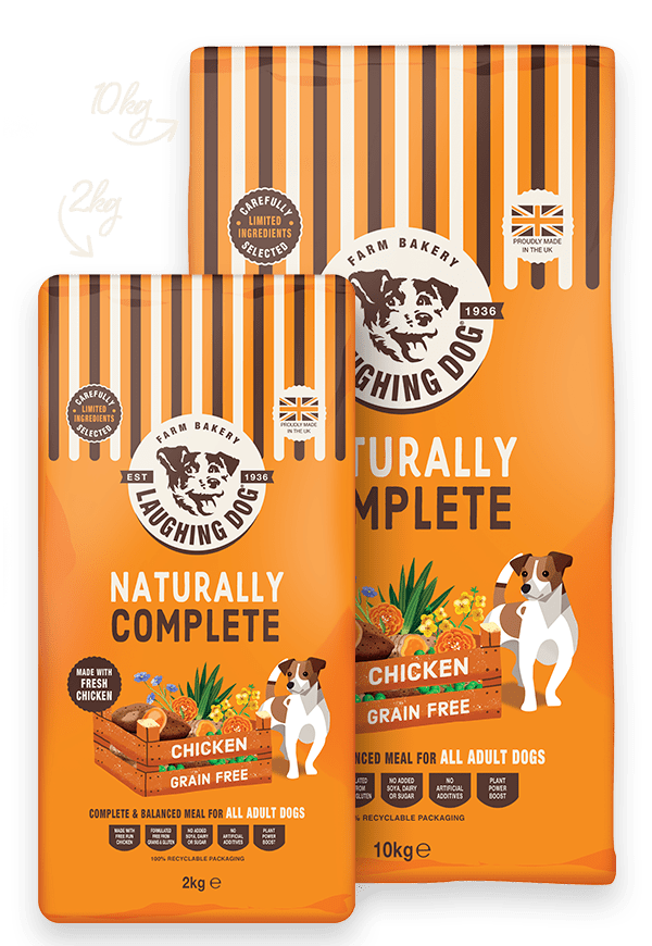 Naturally Complete Chicken Dog Food | Laughing Dog Food