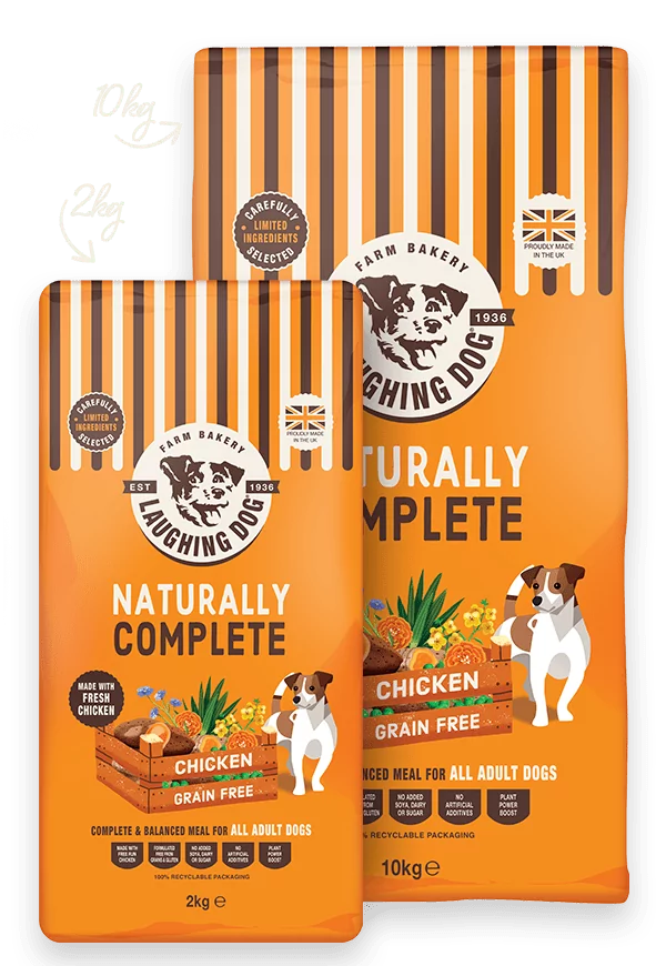 Naturally Complete Chicken Dog Food | Laughing Dog Food
