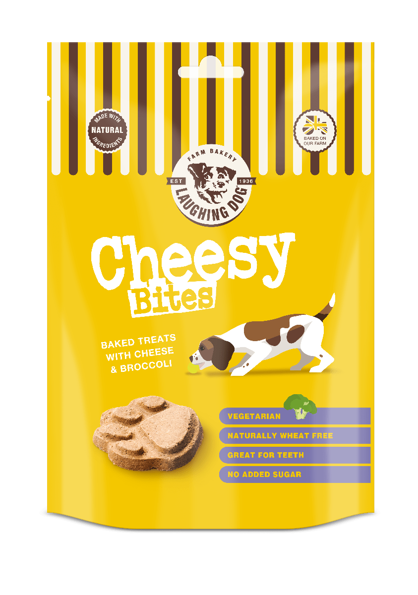 Cheesy Bites Dog Treats Package | Laughing Dog Food