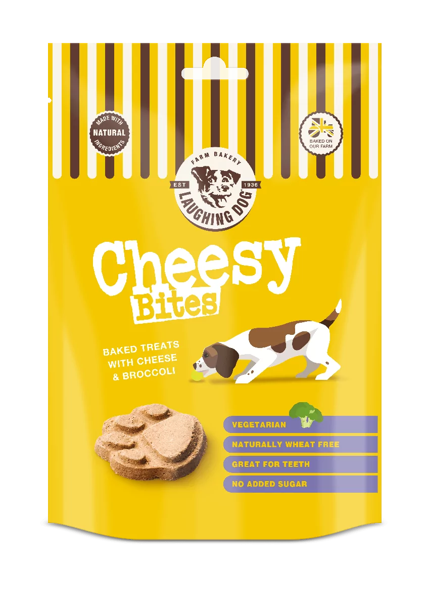 Cheesy Bites Dog Treats Package | Laughing Dog Food