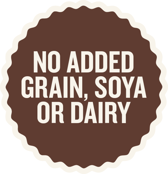 No added grain, soya or dairy - Laughing Dog Food