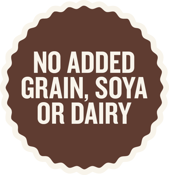 No added grain, soya or dairy - Laughing Dog Food