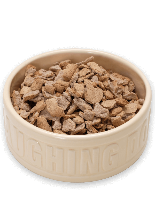 products ld trad mixer meal in bowl 1 | Laughing Dog Food