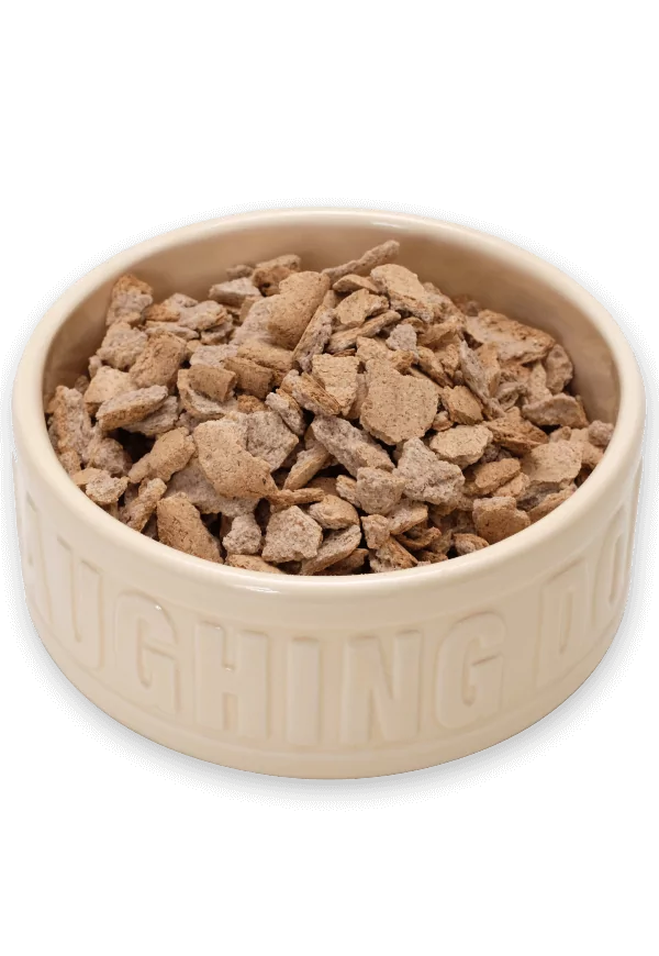 products ld trad mixer meal in bowl 1 | Laughing Dog Food