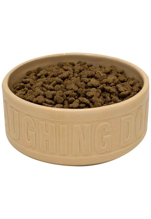 Side view of beef dog food | Laughing Dog Food