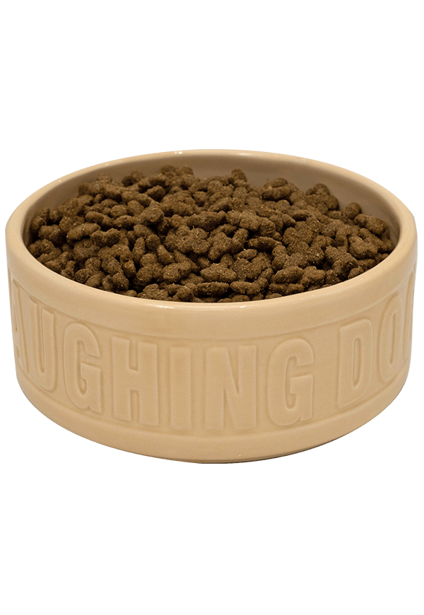 LD5 Chicken dog food in bowl | Laughing Dog Food
