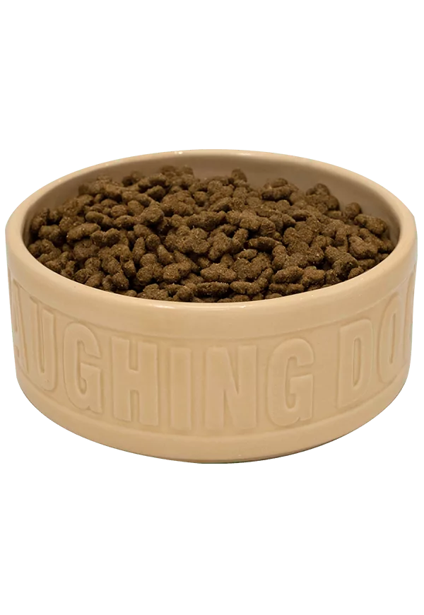 LD5 Chicken dog food in bowl | Laughing Dog Food