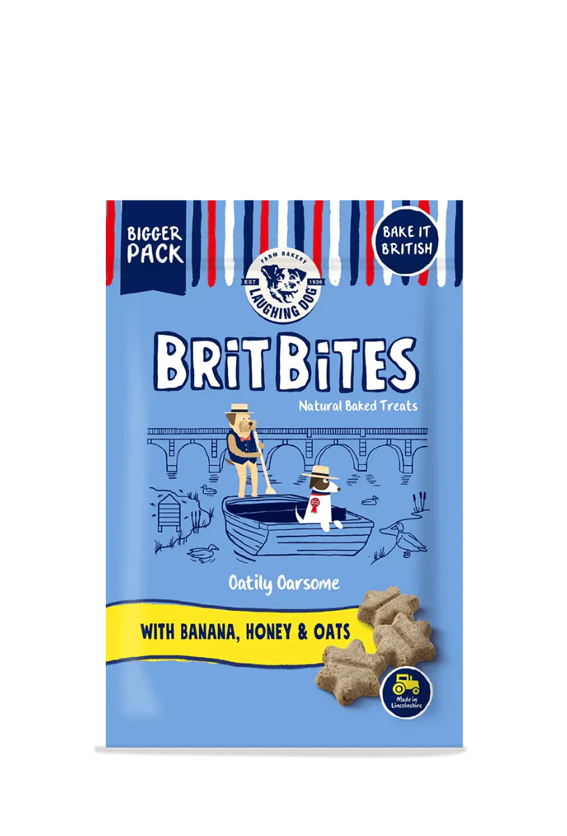 britbites banana honey oats | Laughing Dog Food