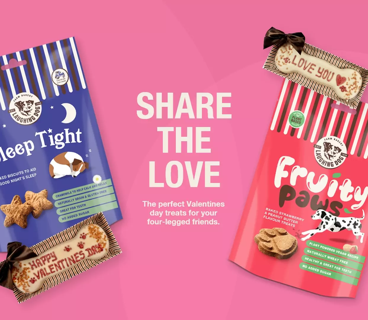 LD Valentines Day Banner Tablet | Laughing Dog Food