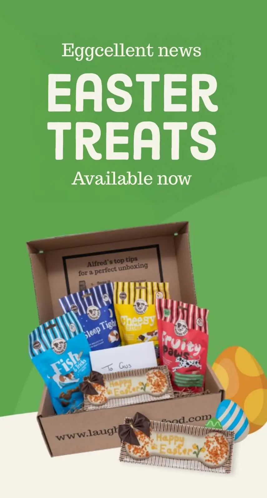 easter banner mobile | Laughing Dog Food