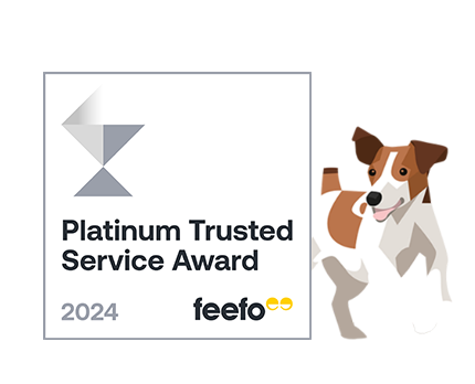 Feefo Platinum Trusted Service Award | Laughing Dog Food
